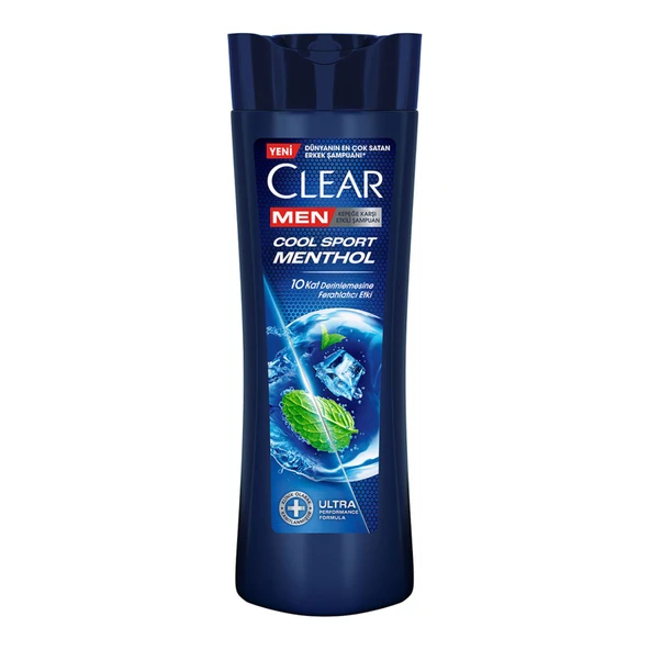 Clear Men Kepeğe Karşı Etkili Şampuan Cool Sport Menthol Ferahlatıcı Mentol Etkisi 350 ml 2 ADET ürün görseli 1
