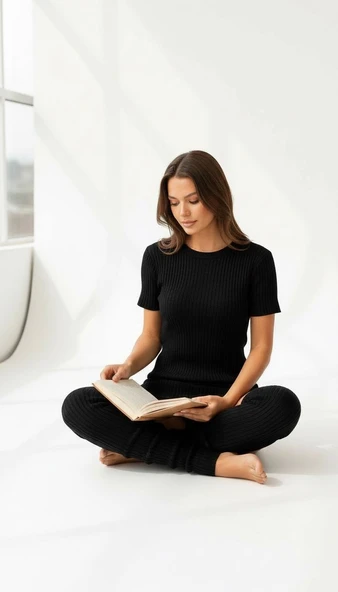 Kadın Triko Tozluk – Yumuşak Esnek Diz Altı Bacak Isıtıcı Leg Warmers - Resim 10