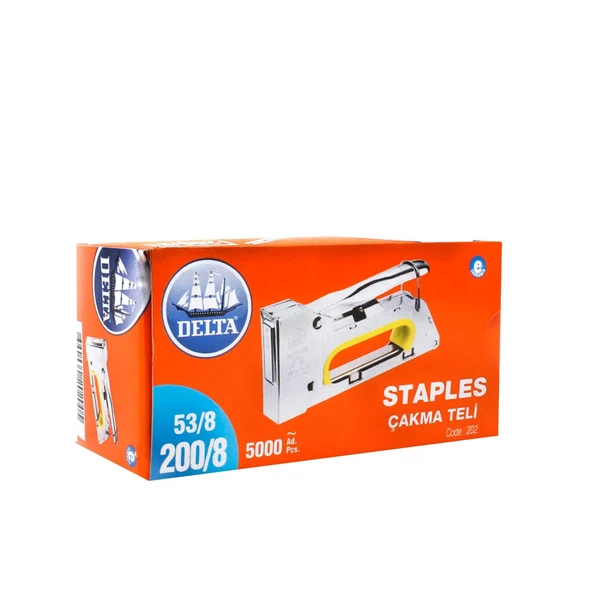 DELTA Zımba Teli 200/8 53/8 Kod 202 (5000 ADET) 6'lı Paket ürün görseli