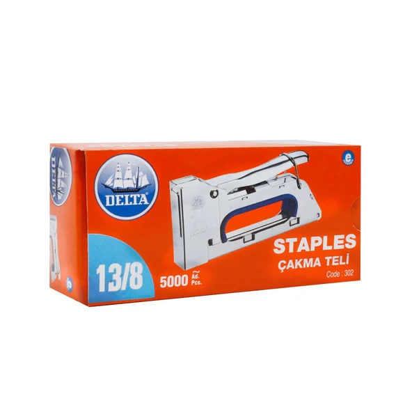 DELTA Zımba Teli 302 13/8 (5000 ADET) 6'lı Paket ürün görseli