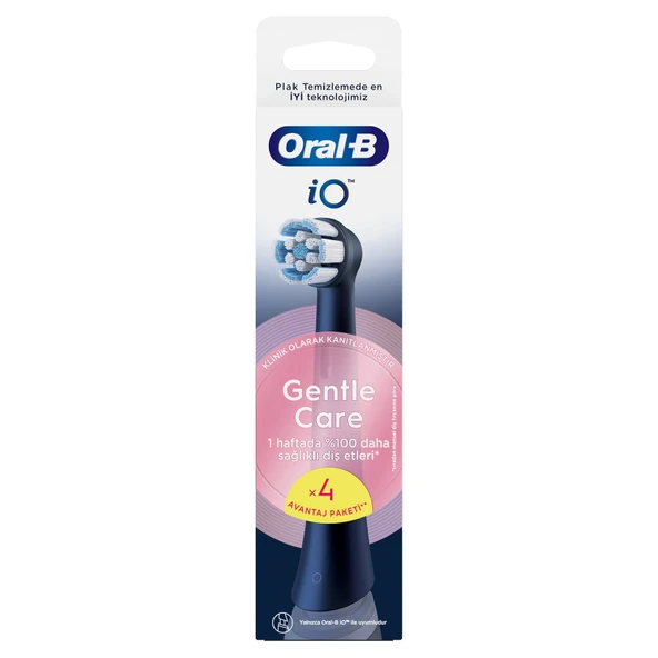 Oral-B iO Gentle Care Siyah Diş Fırçası Yedek 2 ADET