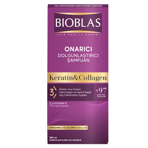 Bioblas Keratin  Kolajen Şampuan 360 Ml 3 ADET ürün görseli