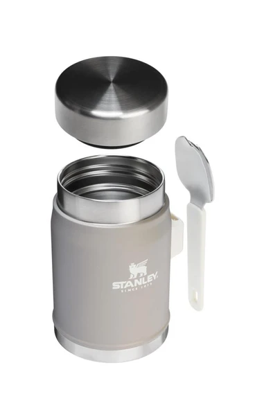 Stanley Klasik paslanmaz çelik yemek termosu kaşıklı 0,40 Lt-GRİ - 3