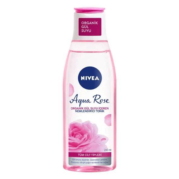 NIVEA Aqua Rose Organik Gül Suyu İçeren Nemlendirici Tonik 200 Ml 2 ADET ürün görseli