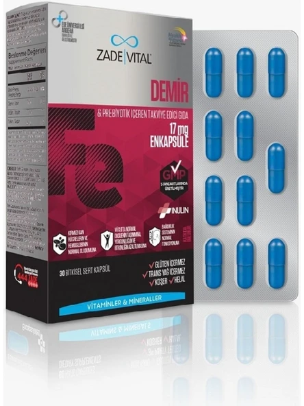 Zade Vital Demir, Enkapsüle 30 Kapsül ürün görseli 1