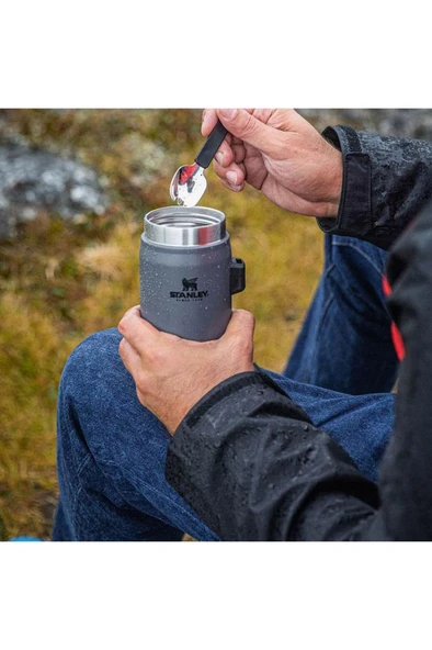 Stanley kaşıklı 400 Ml unisex MAVİ yemek termosu - 5