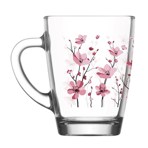 Lav Sakura Kulplu Bardak 250 Cc 3 ADET