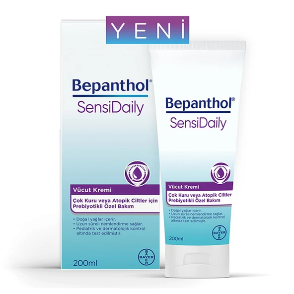 Bepanthol Sensidaily Vücut Kremi 200Ml 3 ADET ürün görseli