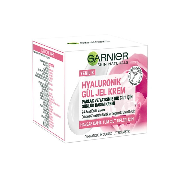 Garnier Hyaluronik Gül Jel-Krem - Parlak ve Yatışmış Bir Cilt İçin Günlük Bakım Kremi 3 ADET