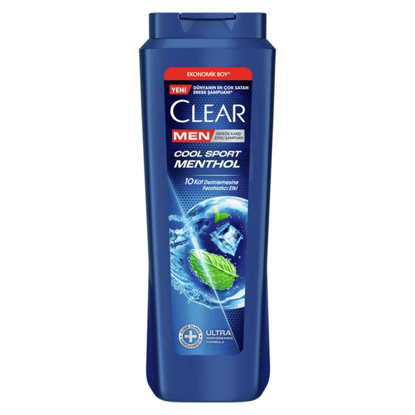 Clear Men Erkek Şampuan Kepeğe Karşı Etkili 600 Ml 3 ADET ürün görseli 1