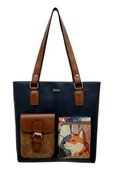 Kadın Vegan Deri Sarı Omuz Çantası - Blooming Dog Tasarım - 2