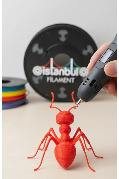 exxen15 3D Dünyası ATLAS3BOYUT PLA 3D Kalem Yazıcı için 25 Renk (25x2 metre) 50 Metre PLA Filament - Resim 3