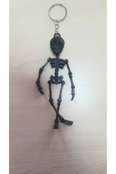 WONE İskelet Anahtalık  Çanta Dikiz Aynası Süsü ( Eklemlerin Tamamı Hareketli ) - Resim 2
