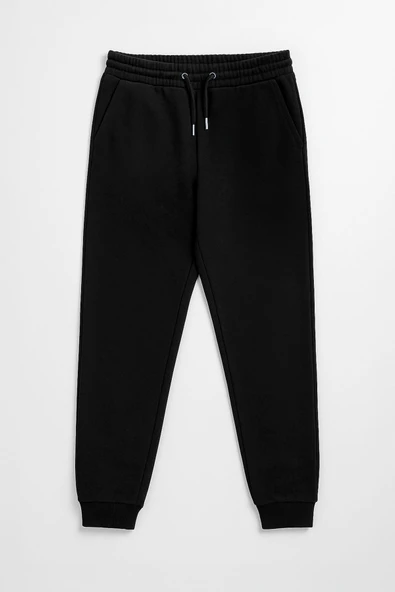 Erkek Paçası Lastikli Siyah Eşofman Altı ürün görseli 1