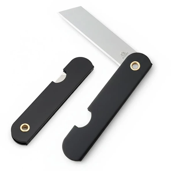 Powermaster PM-28646 Tekli Katlanır Falçata Maket Bıçağı Küçük Paslanmaz Çelik Siyah ürün görseli 1