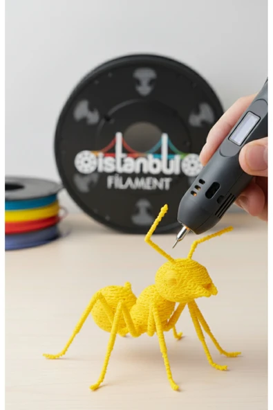 exxen15 3D Dünyası ATLAS3BOYUT PLA 3D Kalem Yazıcı için 25 Renk (25x2 metre) 50 Metre PLA Filament - Resim 5