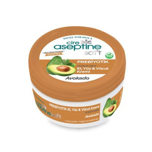 Cire Aseptine Soft Avokado El Yüz Vücut Krem.200ml 3 ADET