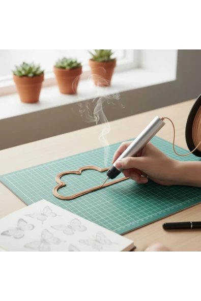 Teknoartshop PLA 10 Renk x 5 Metre = 50 Mt 3 Boyutlu Kalem Plastiği Filamenti - Resim 6