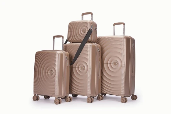 Benetton Trolley Valiz Şampanya Büyük Boy 14BNT8002-01-SMP - Resim 6