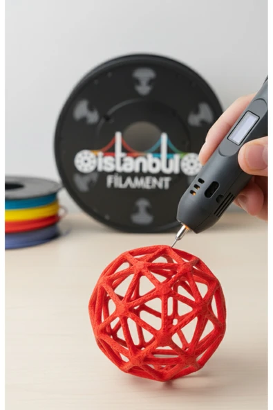 exxen15 3D Dünyası ATLAS3BOYUT PLA 3D Kalem Yazıcı için 25 Renk (25x2 metre) 50 Metre PLA Filament - Resim 2