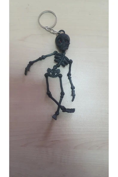 WONE İskelet Anahtalık  Çanta Dikiz Aynası Süsü ( Eklemlerin Tamamı Hareketli ) ürün görseli 1