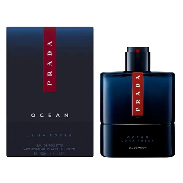 Prada Luna Rossa Ocean EDP 150 ml Refillable Erkek Parfümü - Resim 2