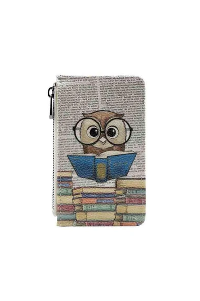 Dogo Kadın Çok Renkli Cüzdan - The Wise Owl Tasarım
