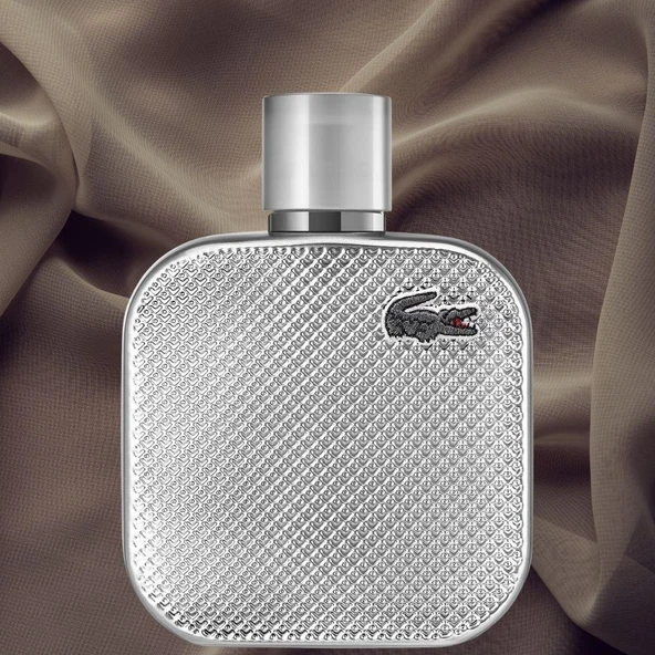 Lacoste L.12.12 Silver Grey EDP 100 ml Erkek Parfümü - Resim 6