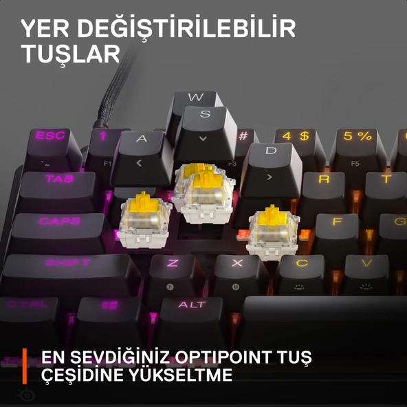 SteelSeries Apex 9 Mini Kablolu Mekanik Klavye İngilizce (US) - Resim 6