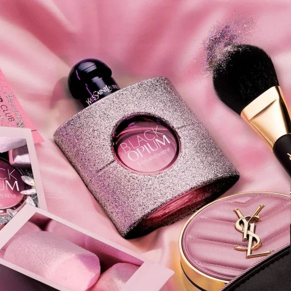 Yves Saint Laurent Black Opium Glitter EDP 30 ml Kadın Parfümü - Resim 4