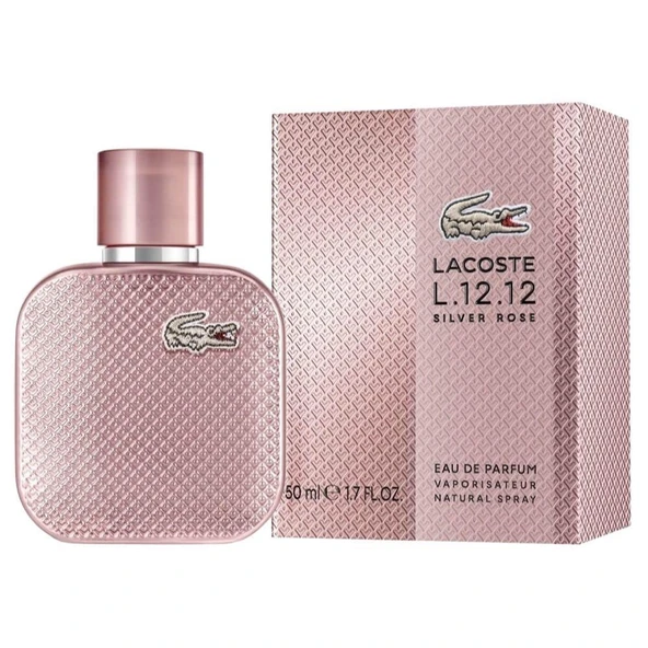 Lacoste L.12.12 Silver Rose EDP 50 ml Kadın Parfümü - Resim 2