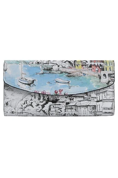 Kadın Çok Renkli Cüzdan - Lago di Como Tasarım ürün görseli