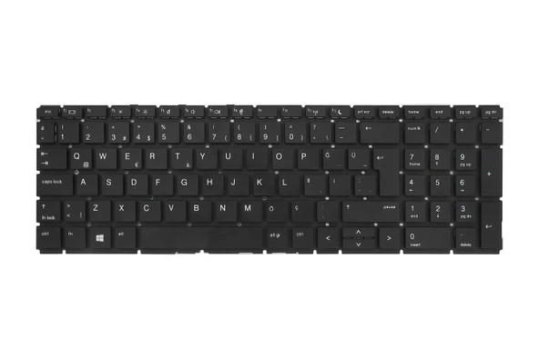 HP Uyumlu ProBook 450 G7 (6YY26AV), 450 G7 (6YY27AV) Klavye TR  Siyah - Resim 2