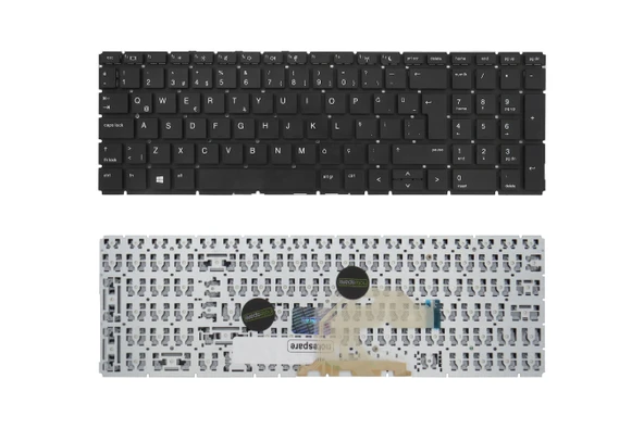 HP Uyumlu ProBook 450 G7 (6YY26AV), 450 G7 (6YY27AV) Klavye TR  Siyah ürün görseli 1