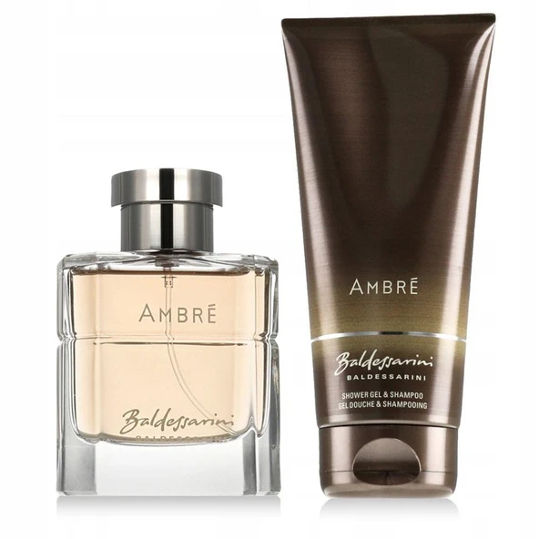 Baldessarini Ambre EDT 50 ml + Shower Gel & Shampoo 200 ml Erkek Parfüm Seti - Resim 3