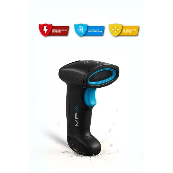 Kablosuz Standlı 1D/2D Barkod & Karekod Okuyucu - Resim 2