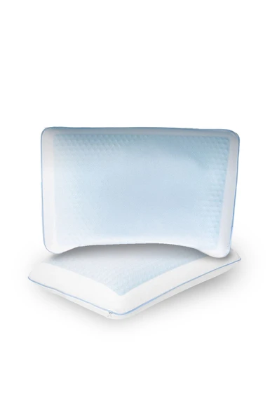 2 Adet Terletmeyen Visco ortopedik yastık,serinleten jelli yastık çift yönlü 60x40-15 cm ürün görseli