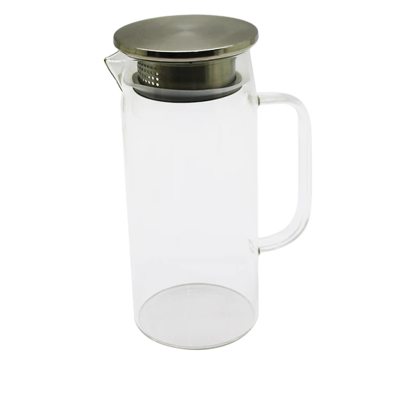 1.2LT - YUVARLAK CAM SÜRAHİ - SÜZGEÇLİ METAL KAPAK BOROSİLİKAT - TERMİSİL ISIYA DAYANAKLI (5284) ürün görseli