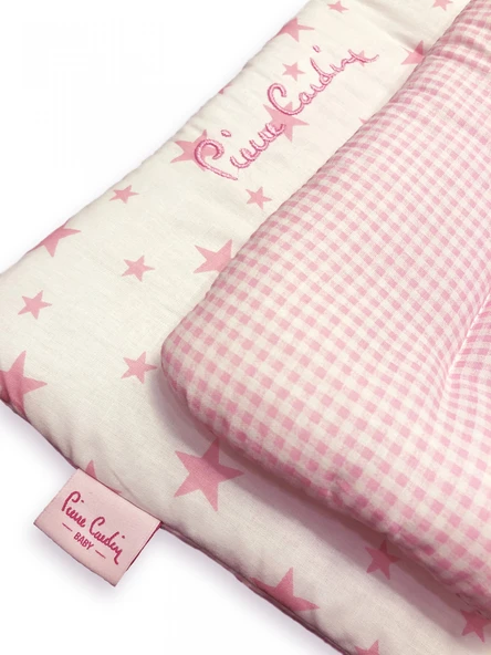 Pierre Cardin Lüks Nakışlı Alt Açma Minderi - Pembe - Resim 3