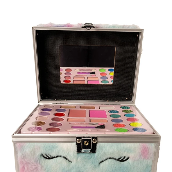 Lukky Kedili Peluş Makyaj Çantası - Resim 4