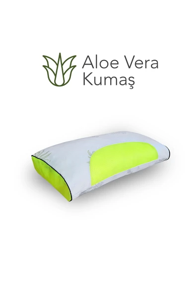 Gold serisi klimalı çocuk yastığı,aloe vera kumaşlı cilt dostu ortopedik Visco parçacıklı yastık yıkanabilir kılıflı 1200 gr ürün görseli