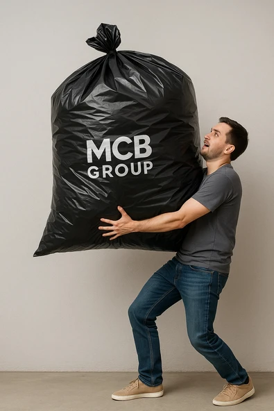 4 Rulo Endüstriyel ( 120X150 cm ) Hantal Boy Siyah Çöp Poşeti 4 Rulo Çöp Torbası ürün görseli