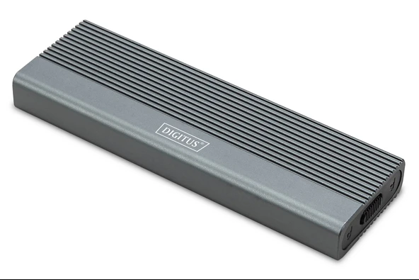 Digitus M.2 NVMe PCIe SSD için Mini Kutu, 10Gbps, USB 3.1 Gen2, alüminyum<br>Digitus USB M.2 hard disk enclosure, SSD, e ürün görseli