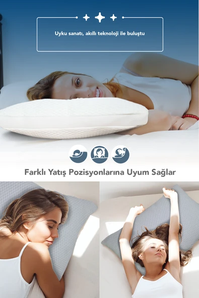 süper klimalı yastık,pamuk kumaşlı hava kanallı yastık,1.kalıte boncuk silikon 1000 gr - Resim 4