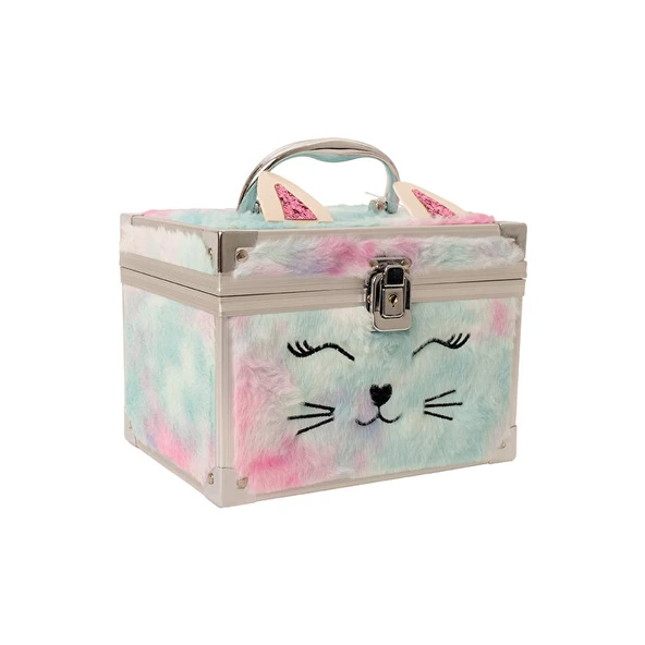 Lukky Kedili Peluş Makyaj Çantası - Resim 3