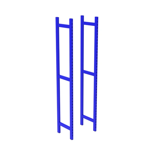 2 ADET DEPO RAFI HAFİF RACK AYAK   Mavi 50x200 cm 1.50 mm - Resim 2
