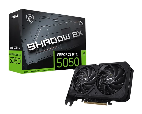 MSI GeForce RTX 5050 8G Shadow 2X OC GD6 128Bit ürün görseli 1