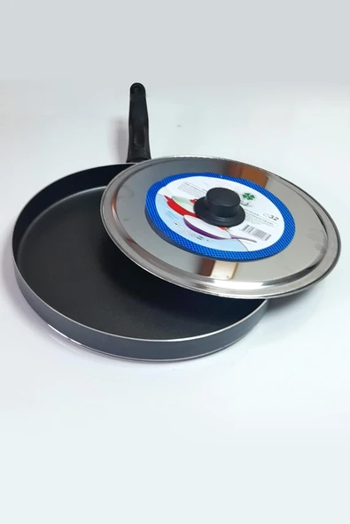 Çarşıbu 32 cm Teflon Kapaklı Balık ve Gözleme Tavası - 2