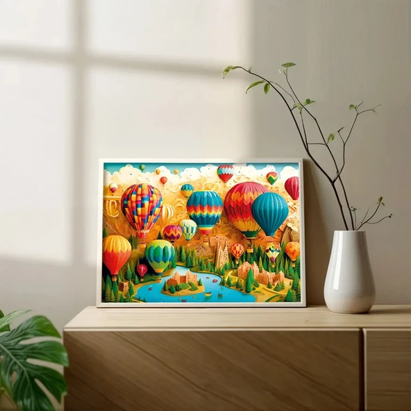 20086 PUZZLE 500 HOT AİR BALLOON FESTİVAL - Resim 3