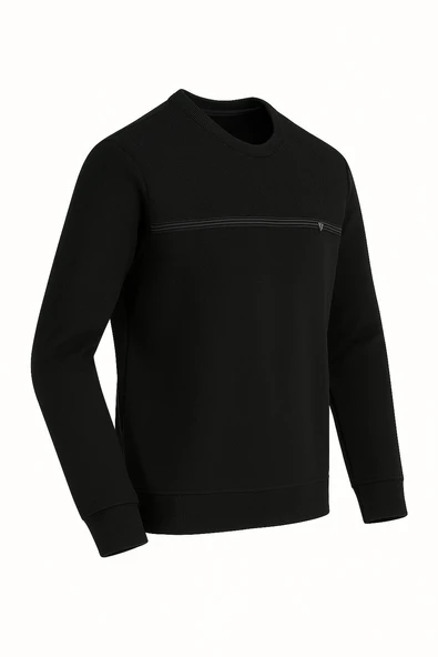 Gewer Uzun Kol Sıfır Yaka Erkek Selanik -7444 - 3